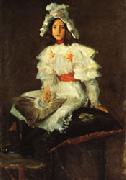 William Merritt Chase Girl in White oil painting artist